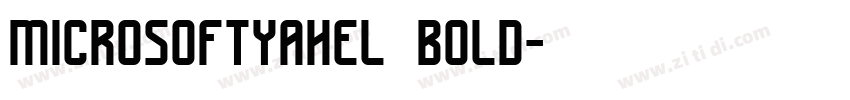 microsoftyahel bold字体转换